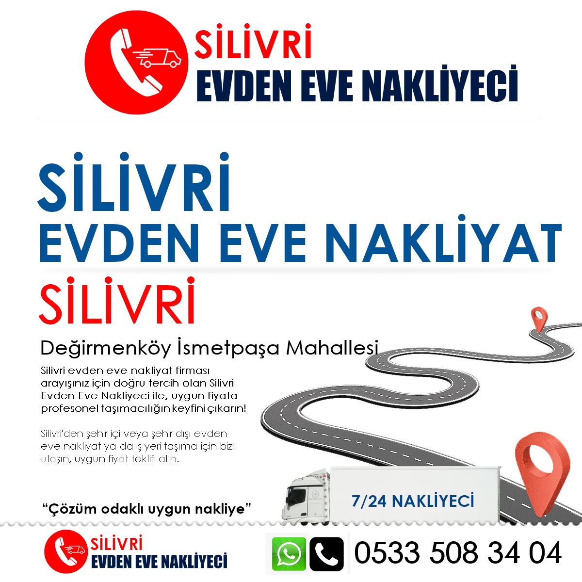 Değirmenköy İsmetpaşa EVden Eve Nakliyat ve İş Yeri Taşıma